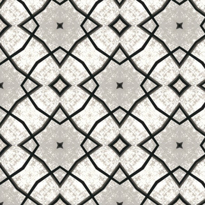 Graphic gray mosaic pattern