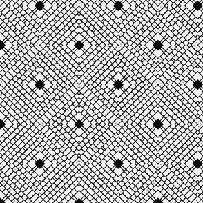 Mesh pattern in black & white