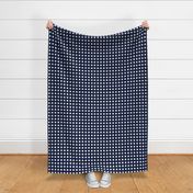 Square Grid Plaid  // Navy and White