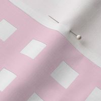 Square Grid Plaid // Blush & White