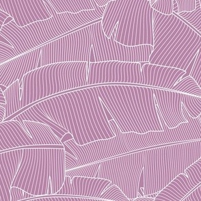 Banana Palm Leaves_Bg Mauve - 100%