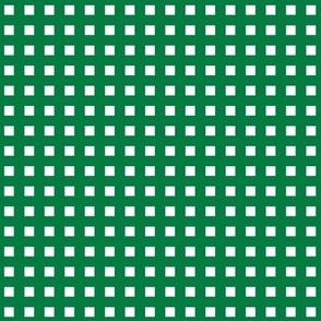 Square Grid Plaid // Kelly Green