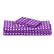 Square Grid Plaid // Vibrant Purple & White