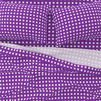 Square Grid Plaid // Vibrant Purple & White