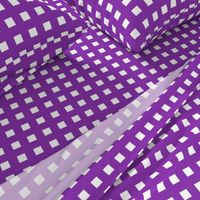 Square Grid Plaid // Vibrant Purple & White