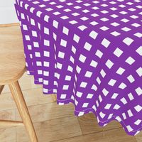 Square Grid Plaid // Vibrant Purple & White