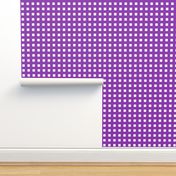 Square Grid Plaid // Vibrant Purple & White