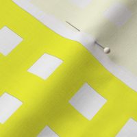 Square Grid Plaid // Yellow & White