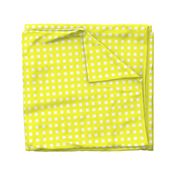 Square Grid Plaid // Yellow & White