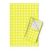 Square Grid Plaid // Yellow & White