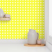 Square Grid Plaid // Yellow & White