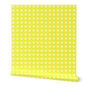 Square Grid Plaid // Yellow & White