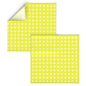 Square Grid Plaid // Yellow & White