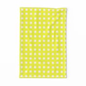 Square Grid Plaid // Yellow & White