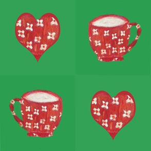 I love you a latte valentine patchwork