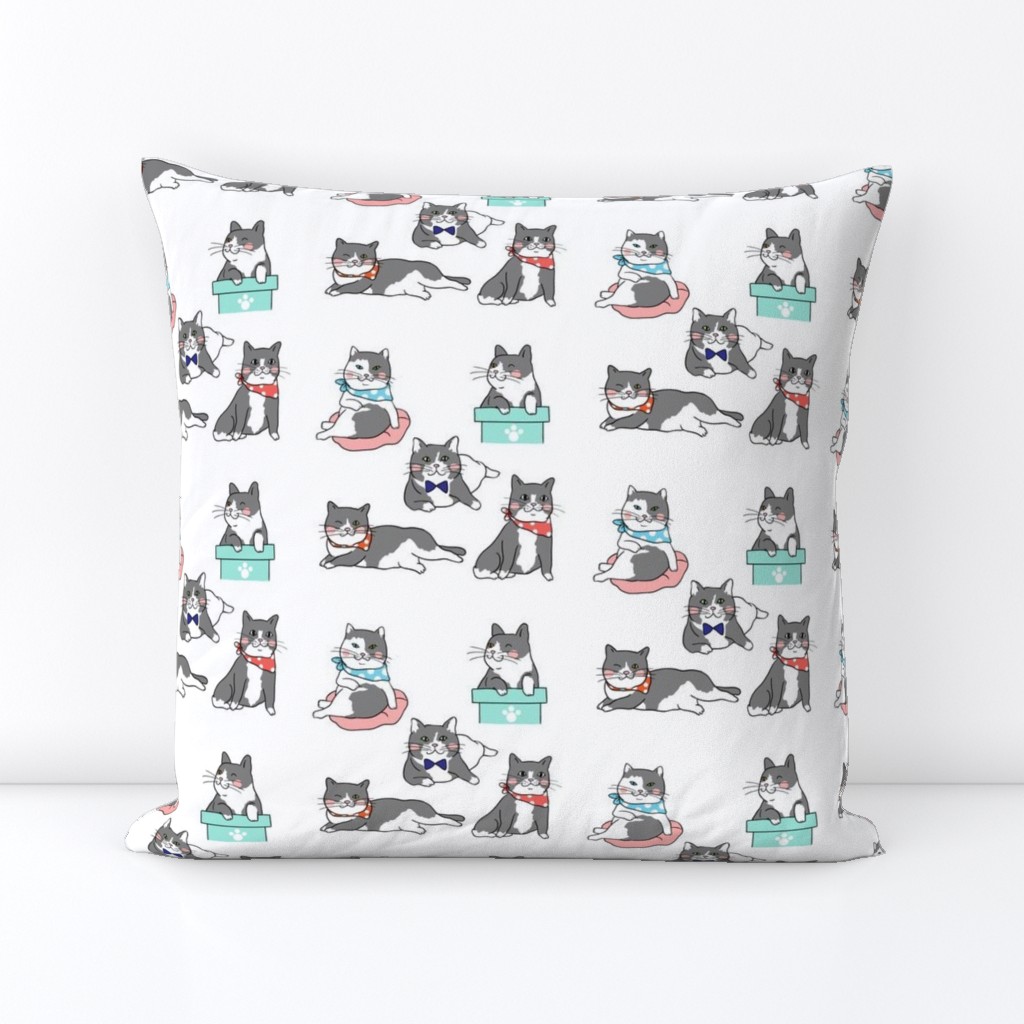 Cute Cats In Ties Pattern