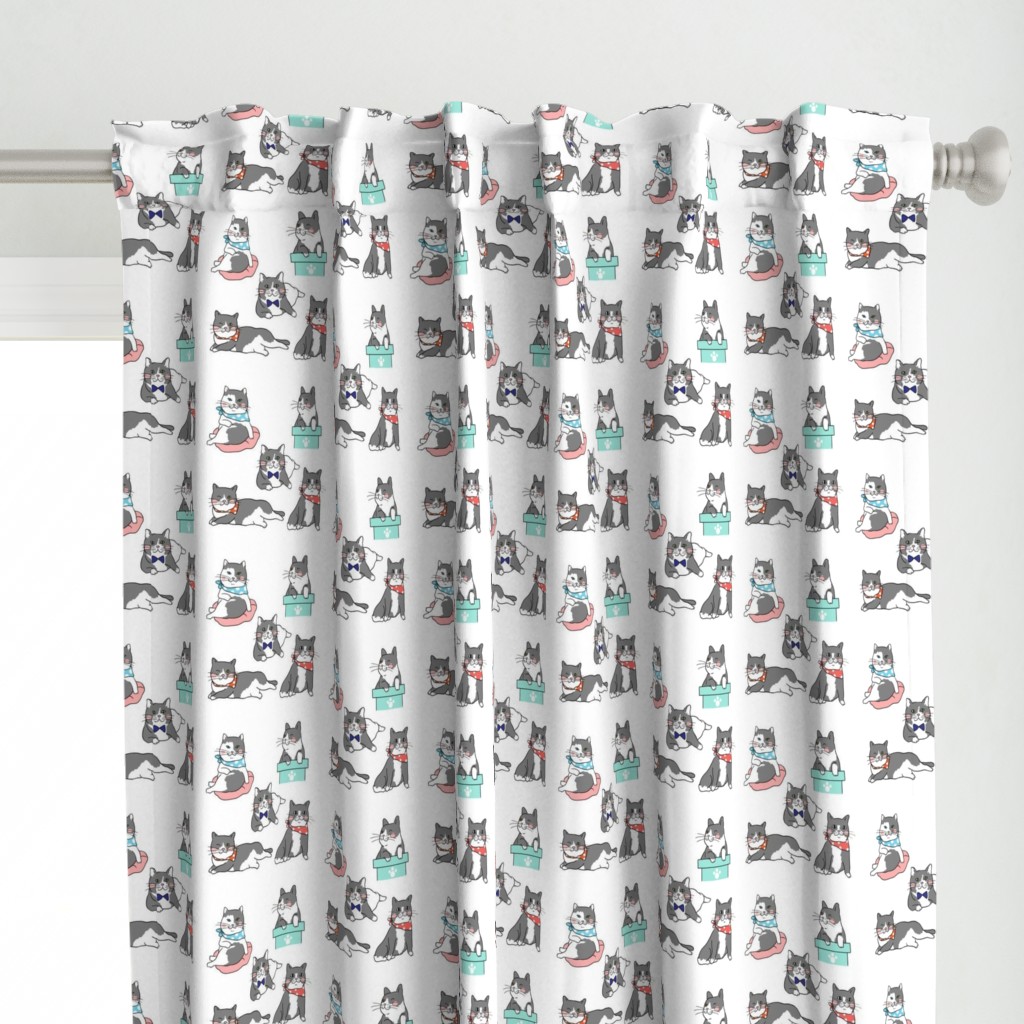 Cute Cats In Ties Pattern