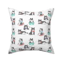 Cute Cats In Ties Pattern