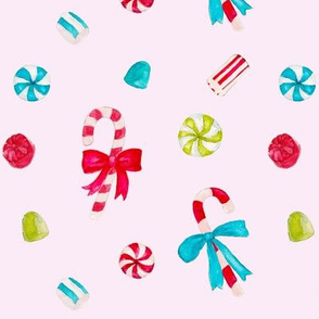 Vintage Christmas Candy_pink