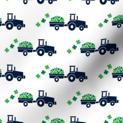 Tractors with Shamrocks - St Patrick's day  Clovers