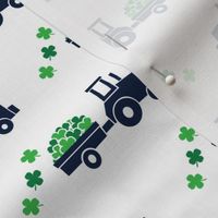 Tractors with Shamrocks - St Patrick's day  Clovers