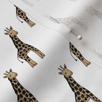 safari nursery giraffe fabric - neutral fabric, neutral nursery fabric, giraffe fabric,  - white