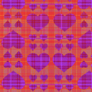 scotch hearts pink red