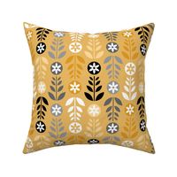 Scandinavian Flowers Gold