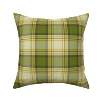 Olive Green and Mustard Yellow Plaid