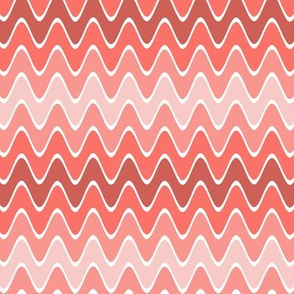 Coral Chevron Rickrack