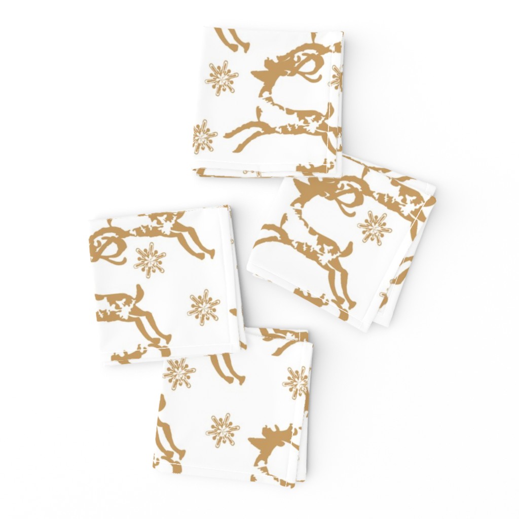 Christmas golden deers