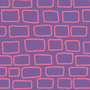 Brick wall pink violet