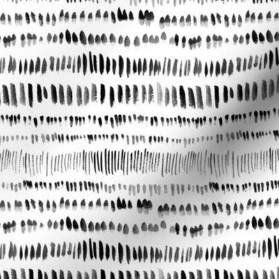 Abstract Ink Pattern in Black and White