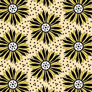 SunflowerPetalBlackNDots