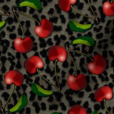 rockabilly cherry leopard