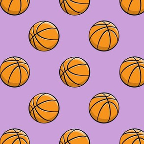 Basketballs - Purple - Sports