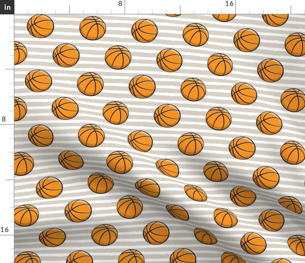 Basketball - Beige Stripes -  Sports