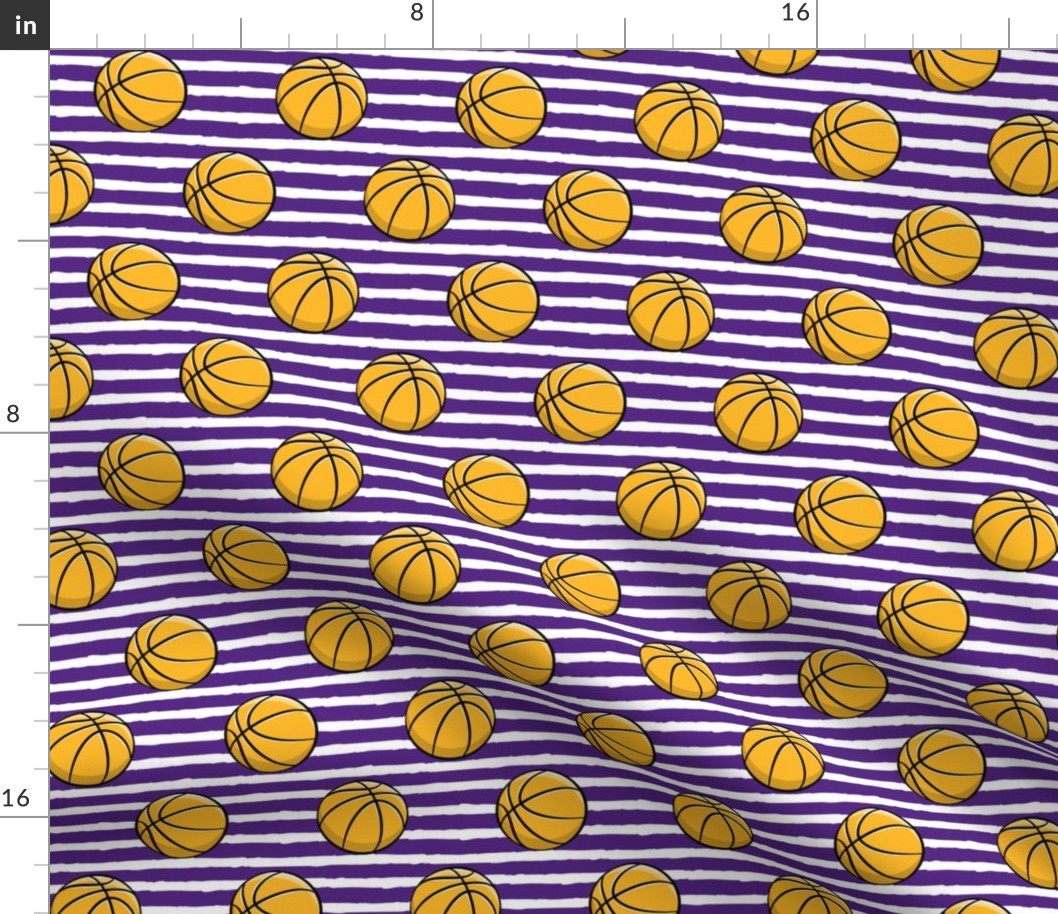 Basketball - Purple Stripes -  Sports