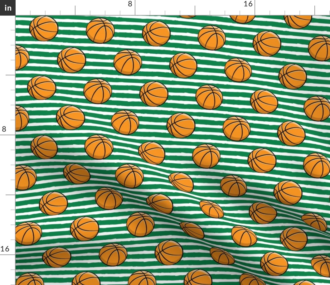 Basketball - Green Stripes -  Sports