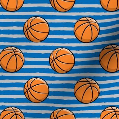 Basketball - Blue and Grey Stripes -  Sports