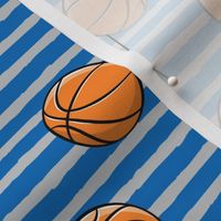 Basketball - Blue and Grey Stripes -  Sports