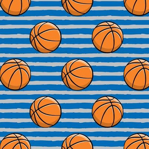 Basketball - Blue and Grey Stripes -  Sports
