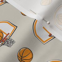 Basketball & Hoops - Beige - Sports Themed