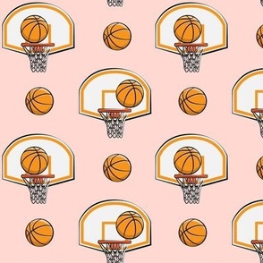 Basketball & Hoops - Pink - Sports Themed