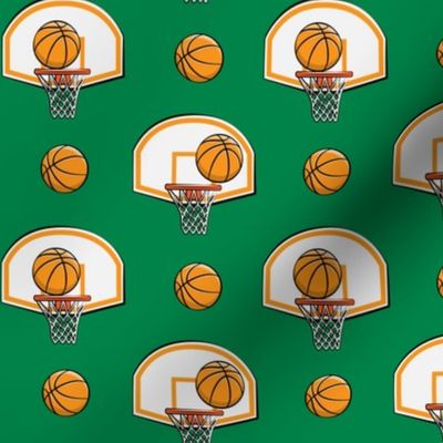 Basketball & Hoops - Green