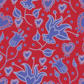  Lilly Garden-Flowers in Bloom pattern  