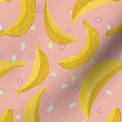 Banana and geometric shapes