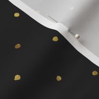 Dots Gold on Black - S Polka Dot