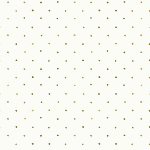 Dots Gold on Cream - S Polka Dot