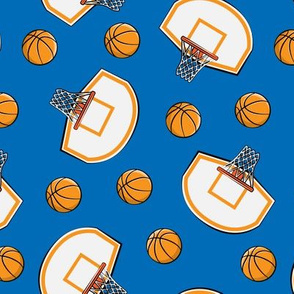 Basketball & Hoops - Blue Toss - Sports Themed